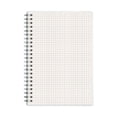 thumbnail image 3 of Uscallm 3Pcs A5 Notebook Spiral Bound Graph Ruled Blank Journal 80 Pages Thick Paper Flexible Plastic Cover for Study Work Writing Office Study Note Taking, 3 of 9