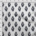 thumbnail image 3 of oneOone Viscose Chiffon Fabric Leaves & Floral Block Printed Craft Fabric BTY 42 Inch Wide, 3 of 5