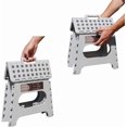thumbnail image 4 of Folding Step Stool Sturdy Enough - Holds up to Lb - Footstool for Adults or Kids Folding Ladder Storage/Opens Easy for Kitchen Toilet Camping (Light Tan ;;), 4 of 7