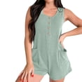 thumbnail image 2 of Timegard Shorts for Women 2pc Plus Size Elastic Waist Loose Soft Pajamas Shorts Homewear Solid Color, 2 of 6