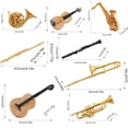 thumbnail image 3 of Simulated Musical Instrument Set 8 Pieces Miniature Model For Playhouse Decor Educational Toy Gift For Kids Music Lovers 7.9X6.7X0.79 Inches 0.13 Lb, 3 of 6