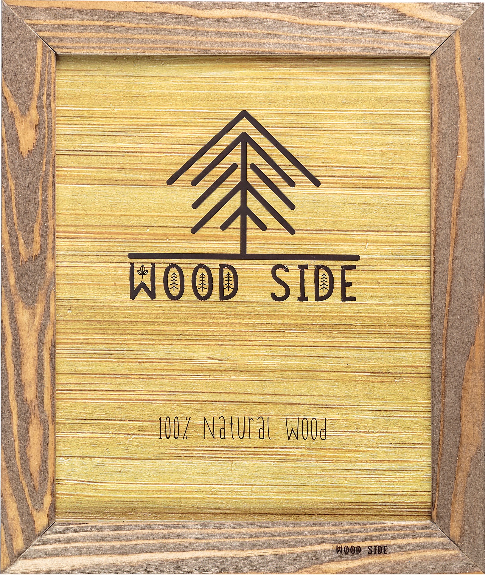 Rustic Wooden Picture Frame 8x12 Inch - 100% Natural Solid Eco Distressed Wood for Wall Mounting Photo Frame - Walnut