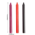 thumbnail image 2 of Hearth & Gear 3pcs Three Colour Taper Candles Cryogenic Candle Taper Candles Dripless Very Little Smog Multifunction And Multiscene For Home Weddings Candle Valentine's Day Present Votive Candle, 2 of 4