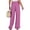 Hot Pink, variant on Tumotour Linen Wide Leg Pants for Women Solid Color Fashion Tie Pants Elastic High Waist Lightweight Breathable Casual Pants with Pockets Loose Flowy Beach Travel Vacation Pants