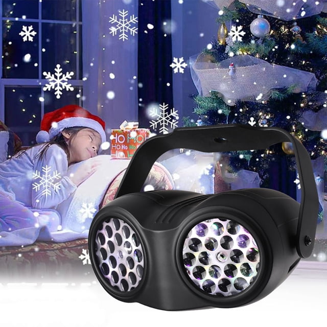 Dvkptbk Projection Lamp Led Binocular Snowflake Projection Lamp 16 Pattern Christmas Snowflake Decoration Lamp Indoor Festive Projector Night Home & Garden
