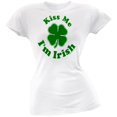 thumbnail image 1 of Kiss Me I'm Irish Juniors T-Shirt, 1 of 1