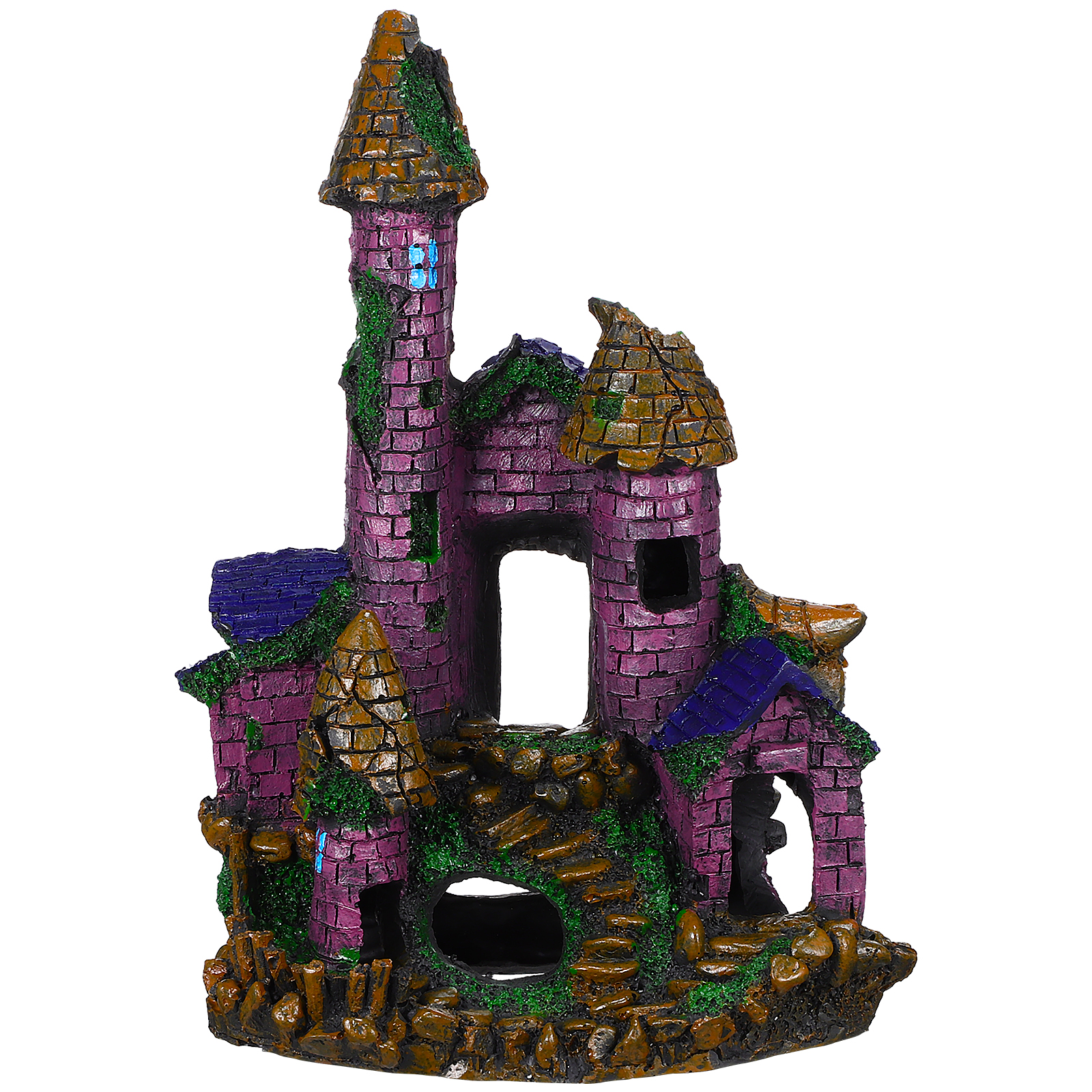 Aquarium Castle Fish Tank Ornaments Halloween Fish Aquarium Decoration Resin Castle