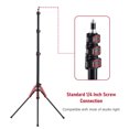 thumbnail image 2 of yeacher LS264 Trépied Portable en Alliage d'Aluminium, Hauteur de 189 Cm/74,4 Po, 3 Sections Réglables, Capacité de Charge de 5 Kg/11 Lb, Options Rouge et Noir/gris et Noir, avec Vis de 1/4 Pouces pour Modificateurs d'Éclairage et Lumières Vidéo, 2 of 7