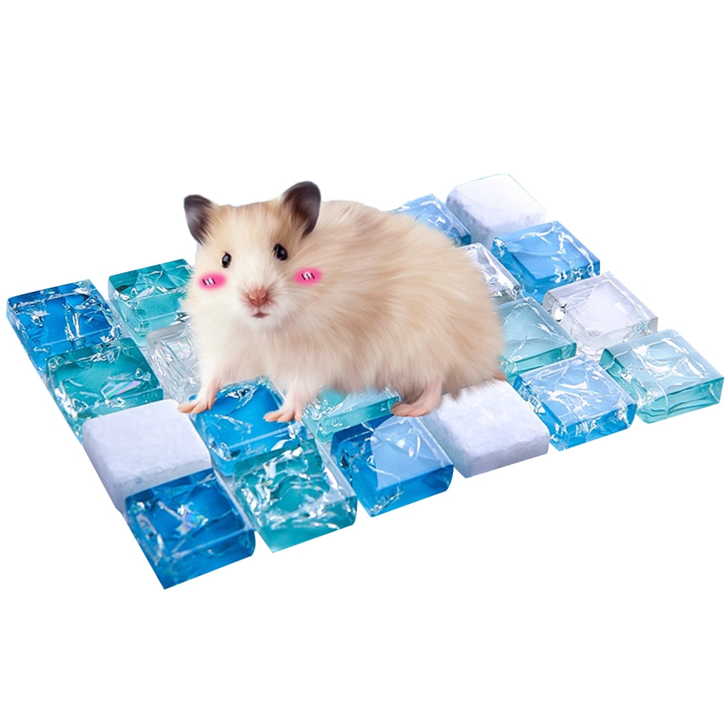 Hamster Tapis Rafraîchissant pour en Pierre de Cristal, Tapis Rafraîchissant pour Animal, Tapis de Sommeil pour Petits Animaux