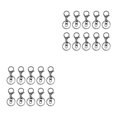 thumbnail image 4 of Maytalsory 10pcs Metal Carabiners Lobster Claw For Keychain - Strong And Functional Accessories For Easy Key Gun black 2Set, 4 of 6
