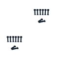 thumbnail image 4 of ZheElen Skate Board Bridge Nails Nut Set Replacement Parts Longboard Tools Hardware Professional Boarding Screws Supplies Black 29mm 2Set, 4 of 6