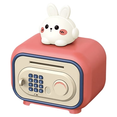 EGNMCR Cute Pet Bank With Both In And Out Function Children's Bank With Large Capacity New Model With Fingerprint Password Storage Cabinet Piggy bank