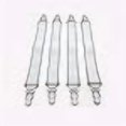 thumbnail image 2 of Levinsohn Sangles de Drap Fresh Ideas, pour Toutes les Tailles de Drap-Housse, Lot de 4, Blanc, 2 of 4