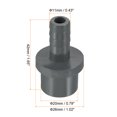 thumbnail image 2 of Unique Bargains UPVC Reducer Pipe Fitting 20mm OD 11mm Barbed, 5 Pack Straight Coupling Adapter Connector, Grey, 2 of 5