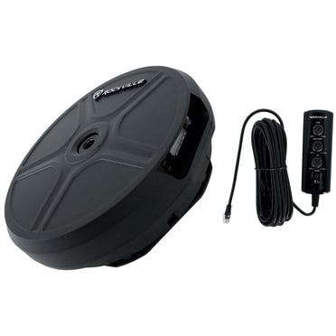 Rockville RockGhost V2 Powered 11" 800w Car Subwoofer Fits Inside Spare Tire,Black