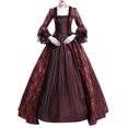 thumbnail image 1 of UPPADA Costumes Gothiques pour Femmes à Manches Longues Victorian Dresses Robe Corset Grande Taille Robe Maxi Fluide Robe de Fête Robe Cocktail Robe Lacée Robe de Mascarade Jolies Robes de Bal Articles en Liquidation, 1 of 6