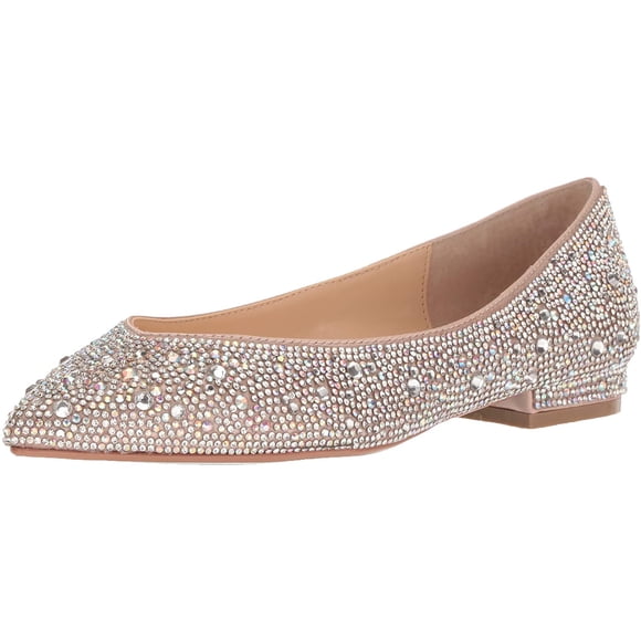 Blue by Betsey Johnson Womens Sb-Jude Ballet Flat 8 Nude Satin