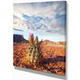thumbnail image 2 of Large Cactus under Cloudy Sky - Floral Canvas Art Print, 2 of 3