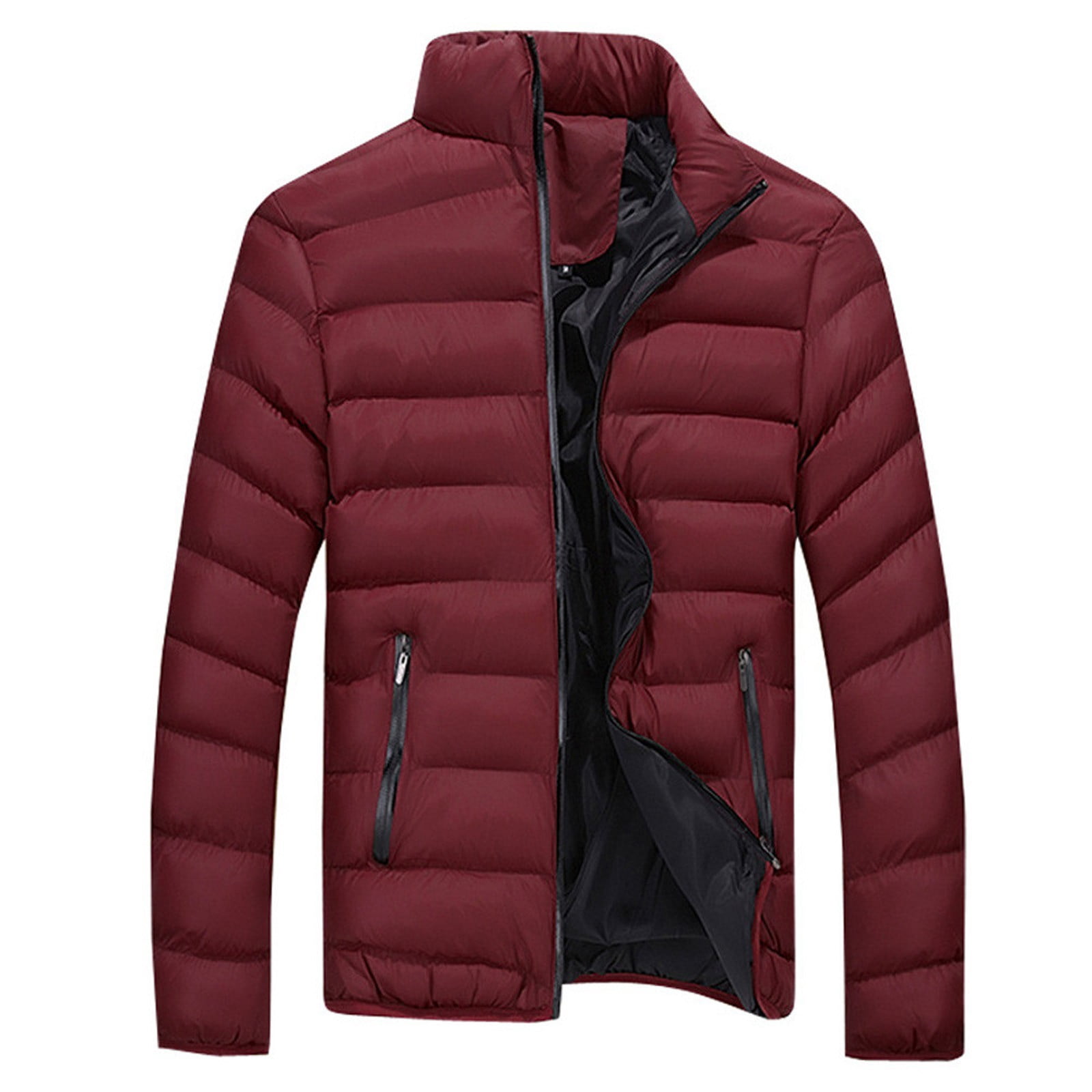 Pisexur Men's Puffer Jacket Packable Down Jacket Lightweight Puffer Jacket Hooded Winter Jacket
