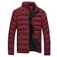 thumbnail image 1 of Pisexur Men's Puffer Jacket Packable Down Jacket Lightweight Puffer Jacket Hooded Winter Jacket, 1 of 3