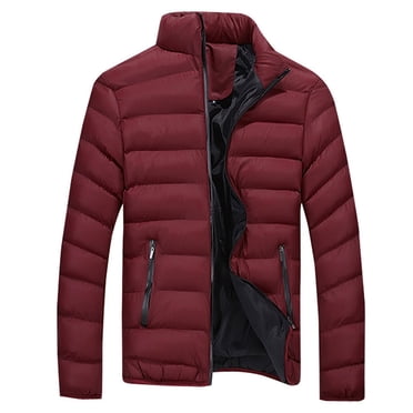 Weiqiqre Mens Shirts Deals Plus Size, Men Winter Warm Thick Bubble Coat Casual Jacket Outerwear