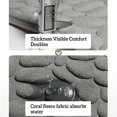 thumbnail image 3 of Hi,Fancy Embossed Bath Mat Quick-Drying Solid Color Shower Absorbent Bathroom Rug Large Kitchen Washroom Door Bathmat Kids Safety Gray 50x80cm, 3 of 7