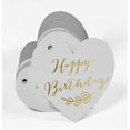 thumbnail image 3 of Inkdotpot 100 Pack Happy Birthday Favor Paper Tag Craft Real Gold Foil Hang Tag, 3 of 6