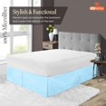 thumbnail image 3 of SGI Bedding 18 Inch Pleated Bed Skirt | Microfiber Bed Skirt | Fade Resistant, Wrinkle Free, Anti-static, Decorative, Extra Storage Space, Clutter-Free | Olympic Queen, Light Blue, 3 of 6