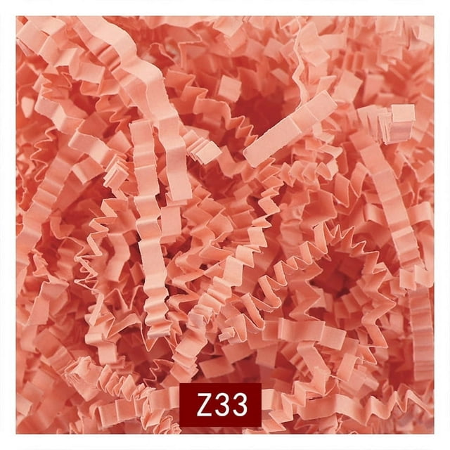 MesaSe Feildoo 50g Basket Grass Crinkle Cut Tissue Paper Recyclable Craft Shred Confetti Raffia Paper Filler For Easter Gift Box Wrapping Packing Filling Party Decoration-Fluorescent Pi