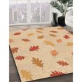 thumbnail image 3 of Ahgly Company Tapis d'Intérieur Rectangulaire Transitionnel Kaki et Or Lavable à la Machine, 2 Pieds x 5 Pieds, 3 of 7