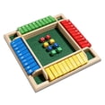 thumbnail image 1 of LEEYNEER Shut The Box Dice Game 2-4 Player Family Wooden Board Table Math Games for Adults and Kids  Enhances Math and Decision Making Skills for Kids and Adults, 1 of 8