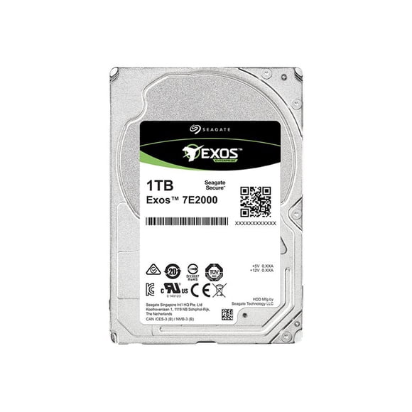 Seagate Exos 7E2000 ST1000NX0333 - Hard drive - 1 TB - internal - 2.5" SFF - SAS 12Gb/s - nearline - 7200 rpm - buffer: 128 MB