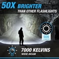 thumbnail image 4 of Taclight Max LED Rechargeable Black Flashlight – Ultra Bright High Lumen Tactical Torch with 5 Modes, Water & Shock Resistant, 4 of 7