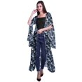 thumbnail image 2 of Moomaya Cardigan Long en Georgette Imprimée pour Femmes, Vêtements de Plage, Cache-Maillot, 2 of 5