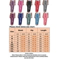thumbnail image 2 of Innerwin Bottoms Solid Color Ladies Yoga Pants Sport Elastic Waist Tummy Control Trousers Gray M, 2 of 2