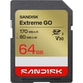 thumbnail image 1 of Carte SD UHS‑I SANDISK Extreme® GO 64Go, 1 of 7