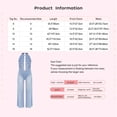 thumbnail image 4 of Oyolan One Piece Rompers Overall for Girls Rhinestones Dance Bodysuit Disco Party Wide Leg Pants Playsuit Purple 12, 4 of 4