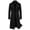 Black, variant on zfhfof Men's Notched Collar Trench Coat Double Breasted Long Winter Pea Coats Slim Fitted Casual Business Wool Overcoat Jacket