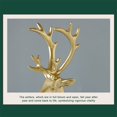 thumbnail image 3 of 2 Pcs/Set Rustic Reindeer Elk Figurines  Seated and Standing Deer Christmas Decorations  Home Office Desk Decor, 3 of 8