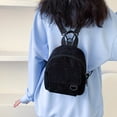 thumbnail image 1 of Clearance! KITTEHIGM Mini Backpack Ins Cute OL Commuting Small Cosmetic Bag Corduroy Texture Student Versatile Schoolbag Adjustable Shoulder Strap Fashion Design Pallet Sales Return Pallets, 1 of 6