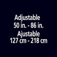 thumbnail image 5 of Mainstays Adjustable Tension Shower Curtain Rod, 50" - 86", Black, 5 of 5