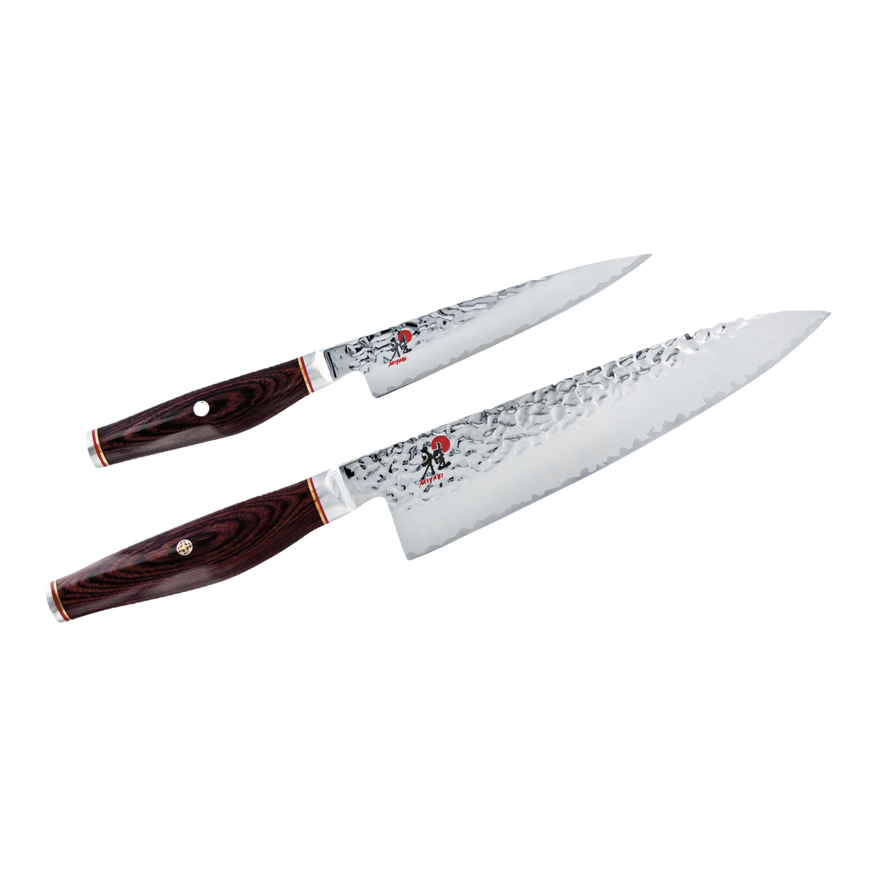 MIYABI 6000 MCT 2 Piece Knife Set, Brown