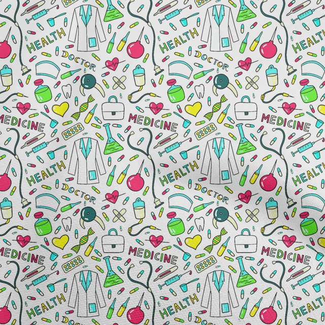 oneOone Rayon Magenta Fabric Tool Fabric For Sewing Printed Craft Fabric By The Yard 56 Inch Wide