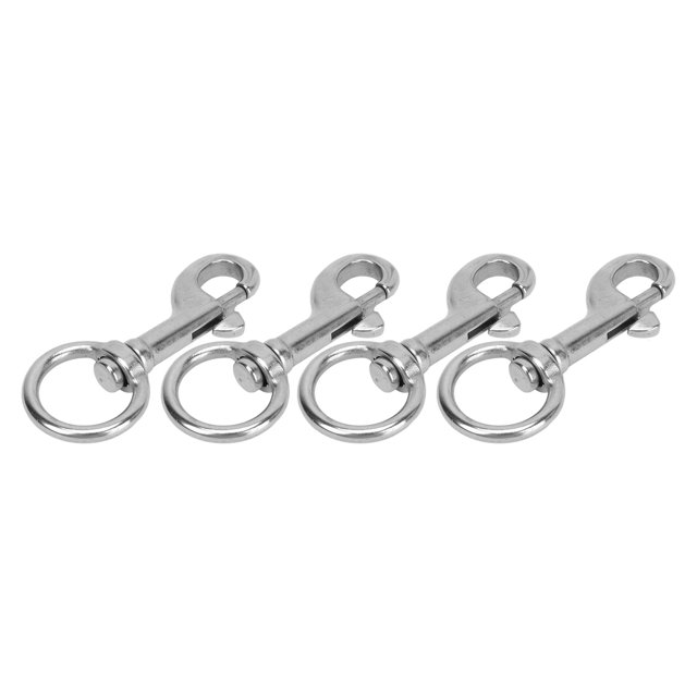 4 Pcs Crochets en Acier Inoxydable pour Plongée sous-Marine et Navire Marin, Clip Pivotant Robuste
