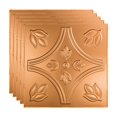 thumbnail image 1 of Fasade 2ft Decorative Ceiling Panel 5 Pack- Polished Copper, Easy to Cut, Water-Resistant, 1 of 4
