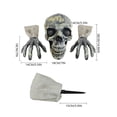 thumbnail image 3 of Scary Zombie Yard Lawn Stakes Skeleton Prop Halloween Decorations  Green, 3 of 6