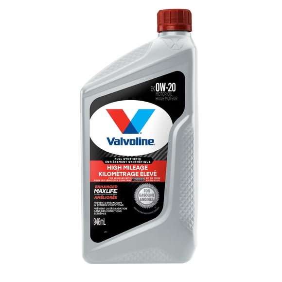 Valvoline Full Synthetic High Mileage 0W20 Motor Oil