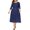 Bleu Foncé, variante sur Flywake Robe Maxi pour Femme Grande Taille, Robes Longues Décontractées, Mode pour Femme, Grande Taille, Robe en Dentelle Ajourée avec Poches, Robe de Soirée, Jupe Longue