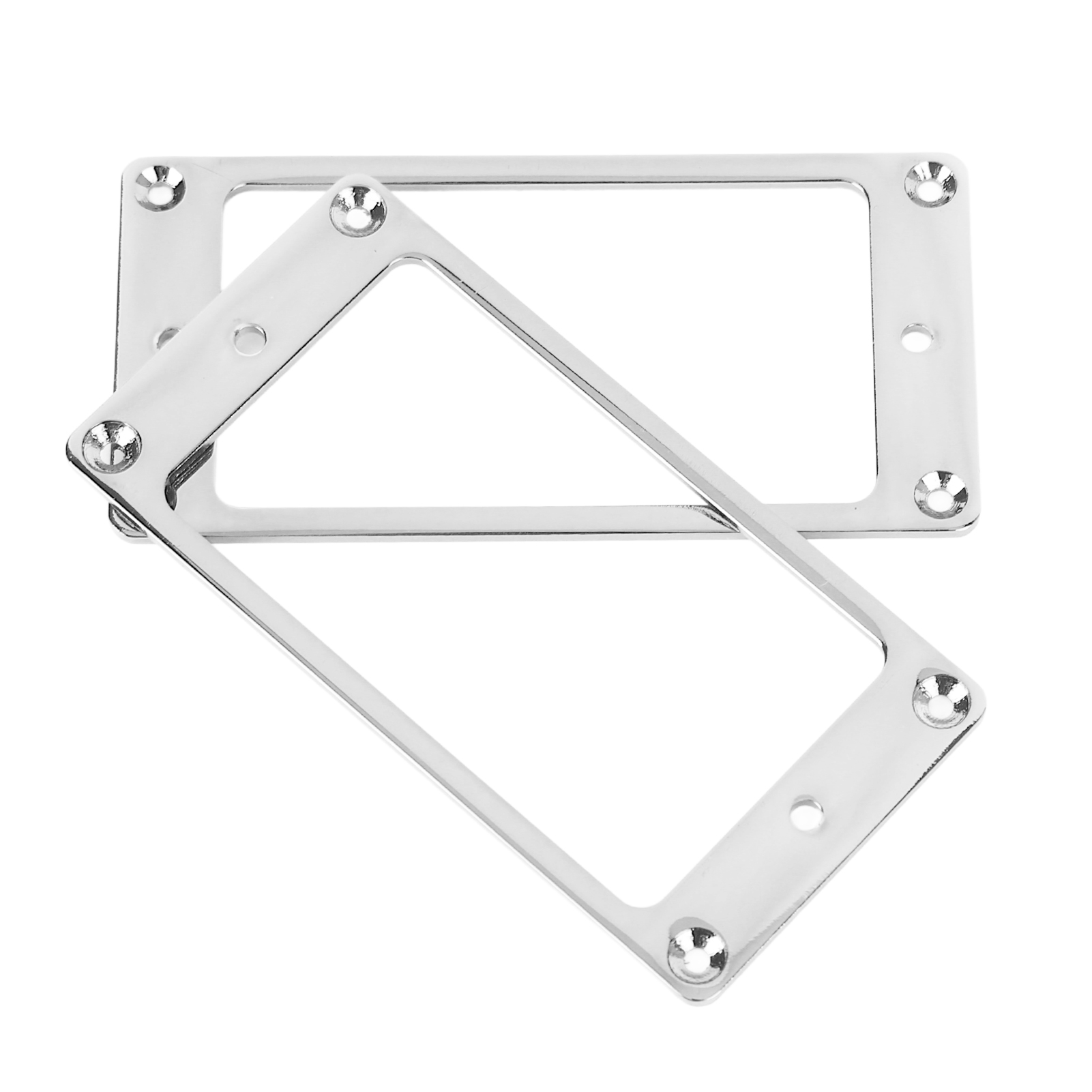 Electric Guitar Pickup Frame, 2 Pcs Standard Size Humbucker Pickup Cover Replacement For Decoration Silver