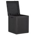 thumbnail image 2 of vidaXL Coffre de Rangement de Jardin 90 L Noir en Rotin PP, 2 of 5
